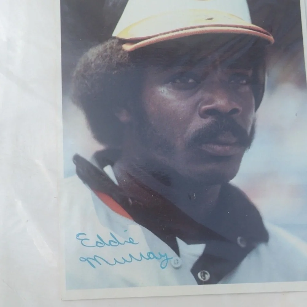 Vintage Baseball HOF'er Eddie Murray Photo with Autograph